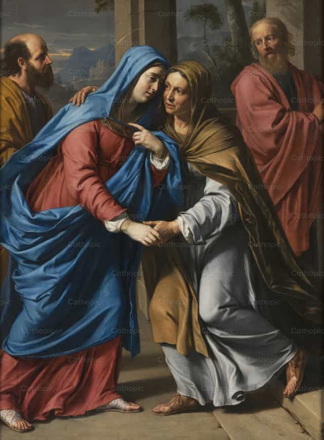 A látogatás - Katolikus stockképek - Fotó: Restored Christian Art