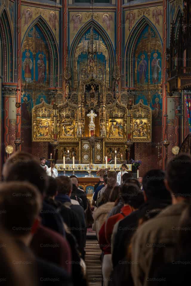 Linya ng Komunyon - Mga Catholic stock image - Larawan ni Rodrigo De Miguel