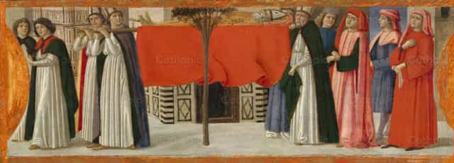 L’inhumation de saint Zénobius - Images catholiques de stock - Photo de Restored Christian Art