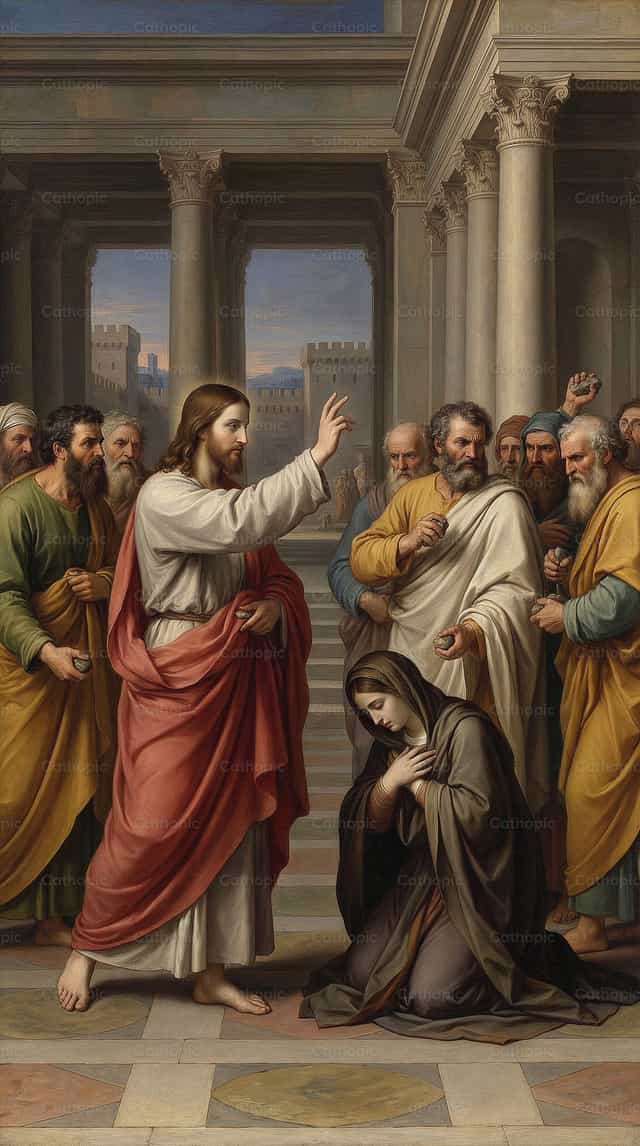 Ang Babaeng Adultero - Mga Catholic stock image - Larawan ni Carlos Daniel