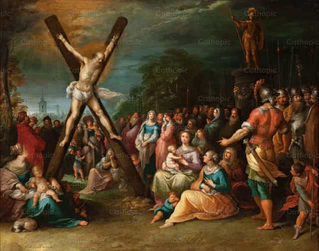 La Crocifissione di sant’Andrea - Immagini stock cattoliche - Foto di Restored Christian Art