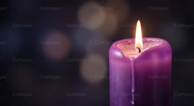 四旬期蜡烛：祈祷守夜的光辉 - 天主教图库图片 - 摄影： catholicmall.org