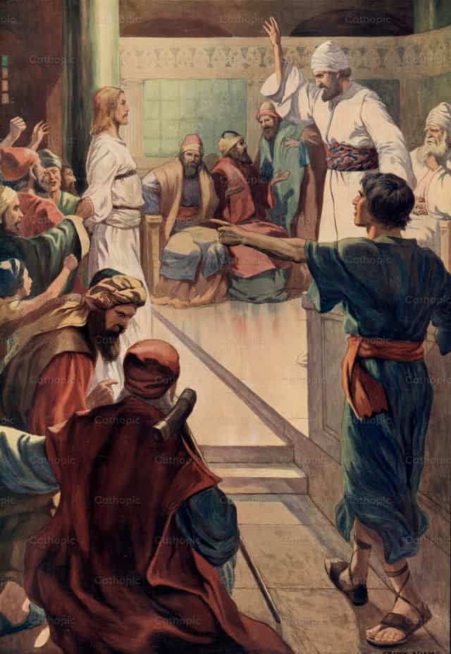 El arresto y juicio de Jesús - Banco de imágenes católicas