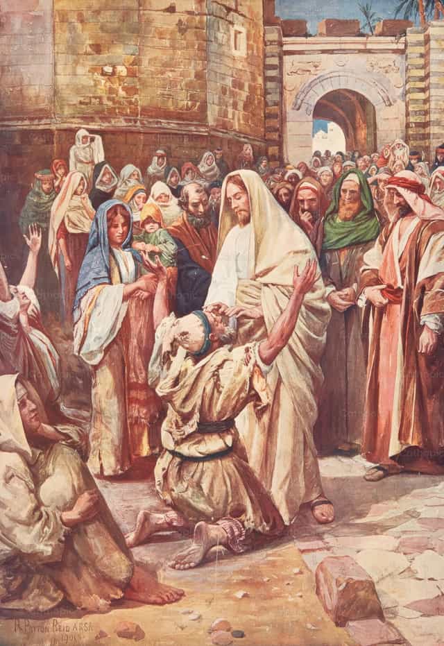 Bulag na Bartimeo - Mga Catholic stock image