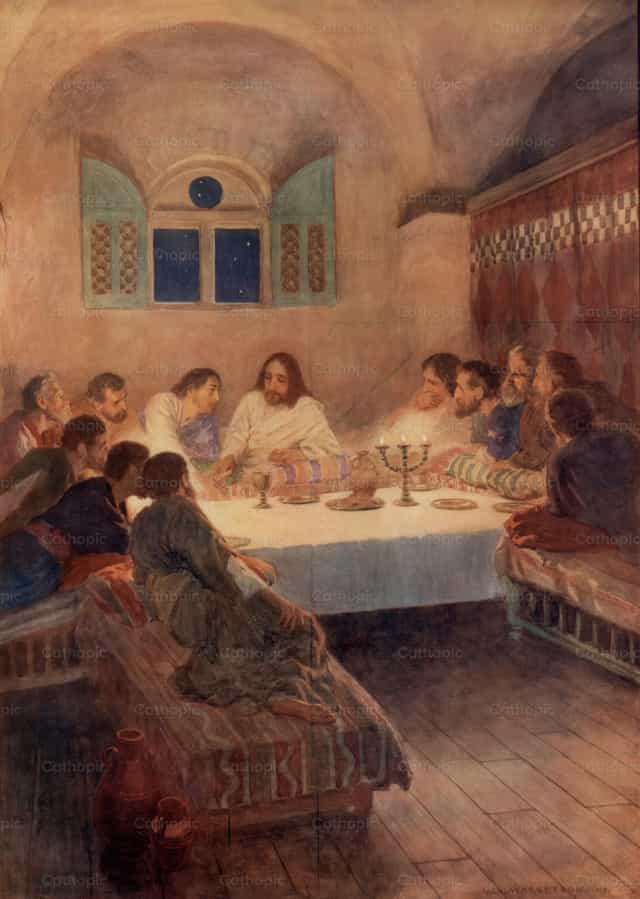 Huling Hapunan - Mga Catholic stock image - Larawan ni Restored Christian Art