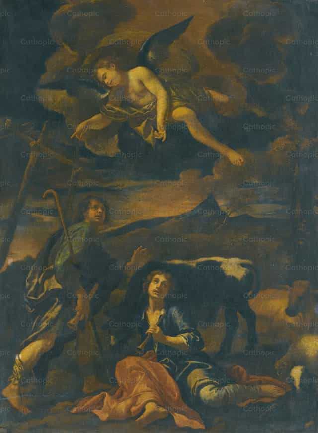 목자들에게 고하신 성모의 수태고지 - 가톨릭 스톡 이미지 - 사진 제공 Restored Christian Art