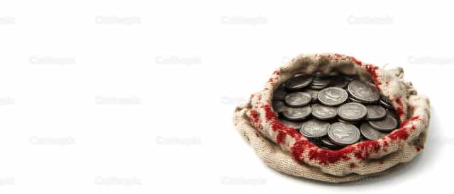 Las treinta monedas de plata - Banco de imágenes católicas - Fotografía por catholicmall.org