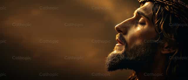 Pagninilay kasama ang Ama Bago ang Kanyang Pagdurusa - Mga Catholic stock image