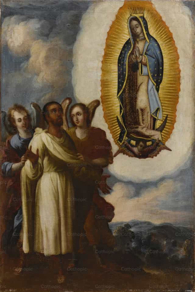 과달루페의 성모님과 후안 디에고 - 가톨릭 스톡 이미지 - 사진 제공 Restored Christian Art