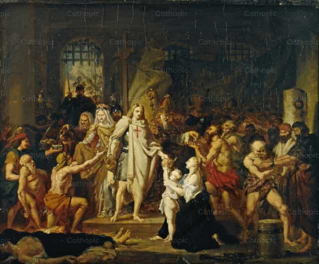 San Luis sa Damietta - Mga Catholic stock image - Larawan ni Restored Christian Art
