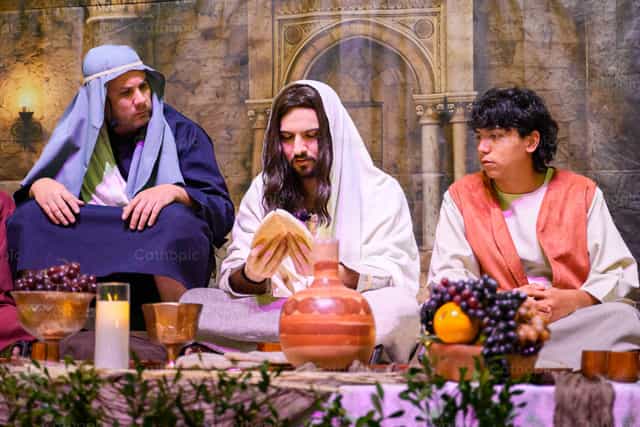 Representacion de la Ultima Cena - Banco de imágenes católicas - Fotografía por Gerardo Juarez