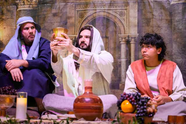 Rappresentazione dell’Ultima Cena - Immagini stock cattoliche - Foto di Gerardo Juarez