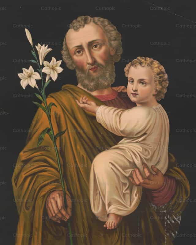 San Jose - Mga Catholic stock image - Larawan ni Restored Christian Art