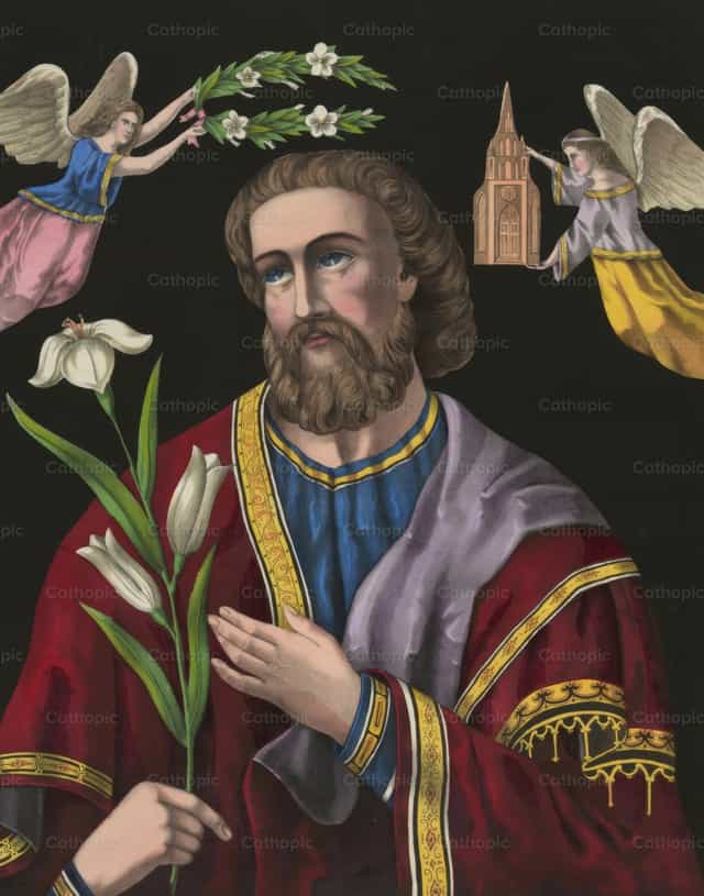Ang Patriyarka San Jose - Mga Catholic stock image - Larawan ni Restored Christian Art