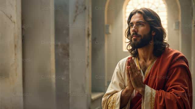 Heiligstes Herz Jesu, ich vertraue auf dich - Katholische Stockfotos