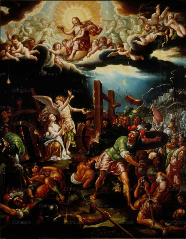 亚历山大的圣加大利纳殉道 - 天主教图库图片 - 摄影： Restored Christian Art