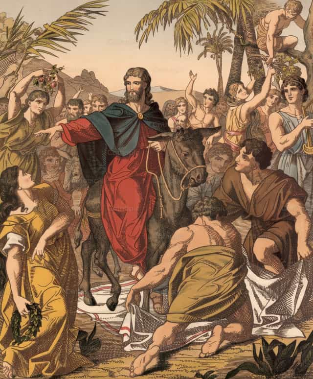 Ang Pagpasok sa Jerusalem - Mga Catholic stock image