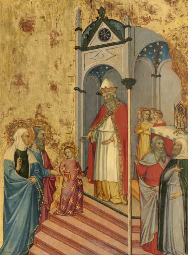 Presentación de la Virgen en el Templo - Banco de imágenes católicas