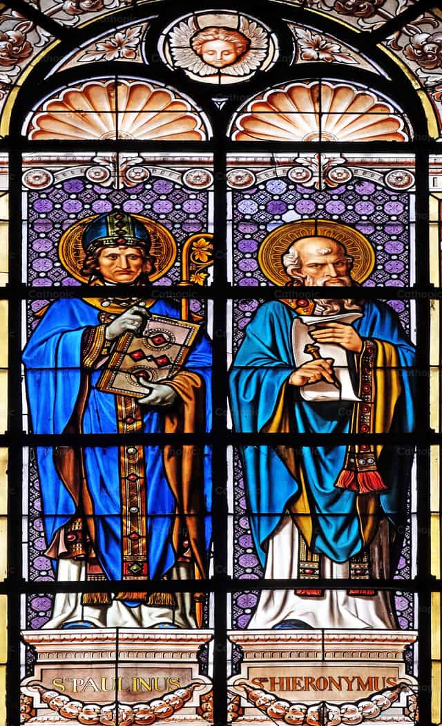 Saint Paulinus and Saint Jerome - Catholic stock images - Photo by Zvonimir Atletić