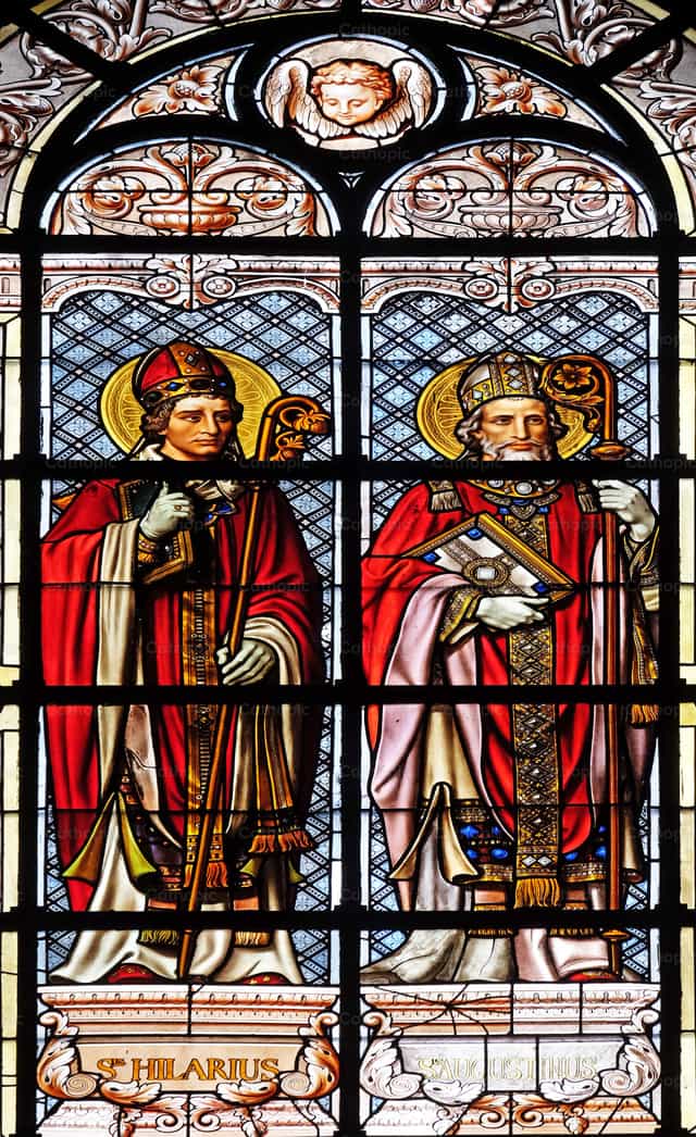 Saint Hilarius and Saint Augustine - Catholic stock images - Photo by Zvonimir Atletić