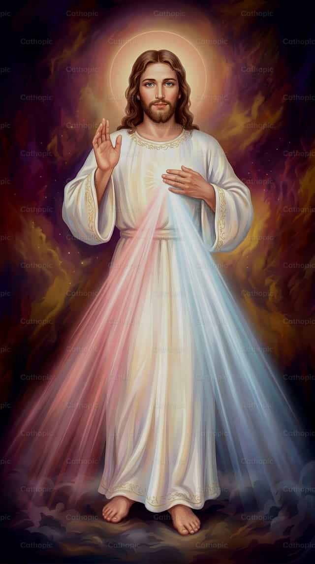 Arte della Divina Misericordia - Immagini stock cattoliche - Foto di Carlos Daniel