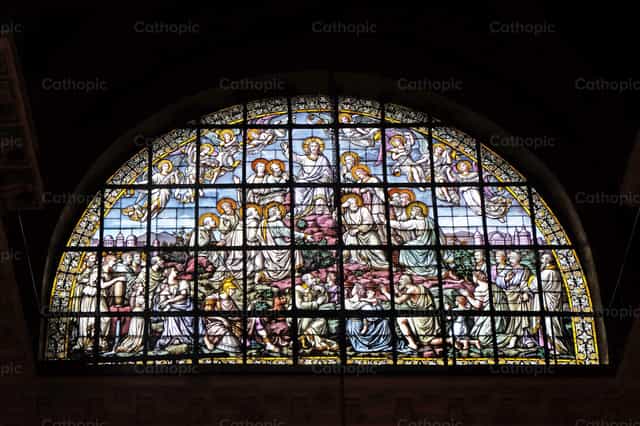 Jesús en su gloria y los apóstoles - Banco de imágenes católicas - Fotografía por Zvonimir Atletić