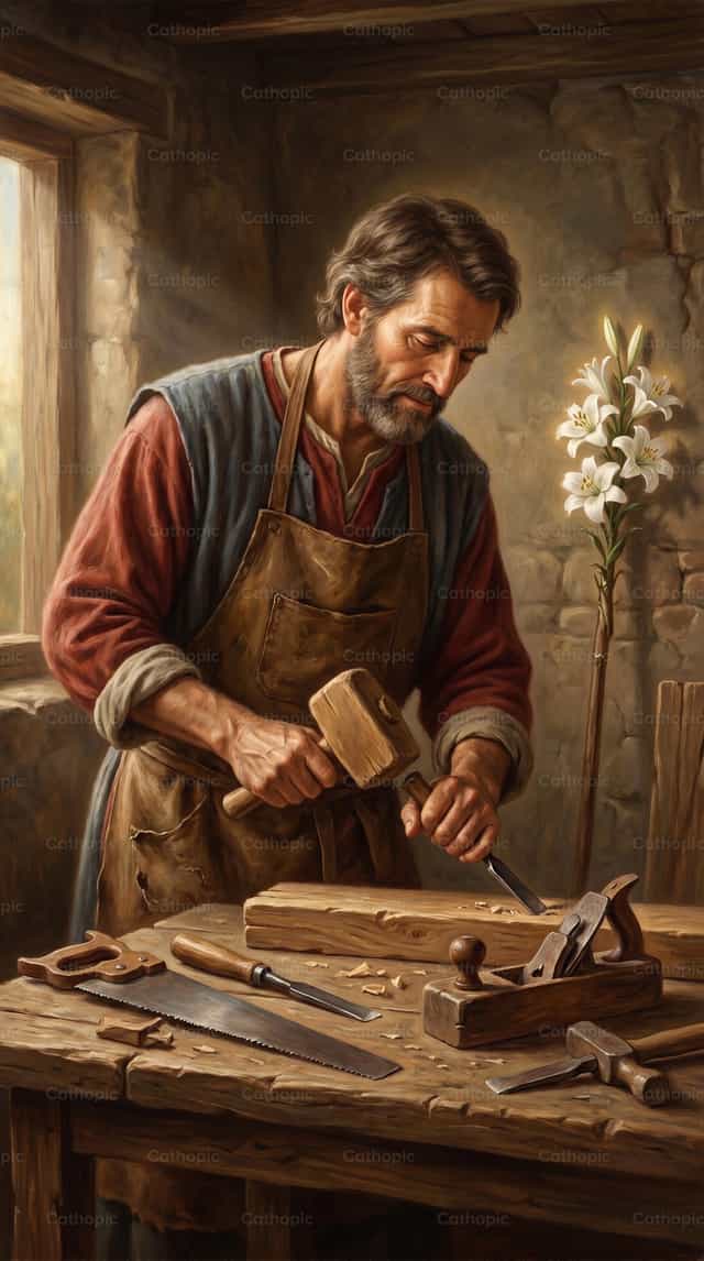 San Giuseppe Lavoratore - Immagini stock cattoliche - Foto di Carlos Daniel