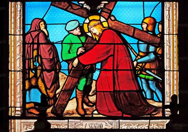 5.ª estación del Vía Crucis - Banco de imágenes católicas - Fotografía por Zvonimir Atletić
