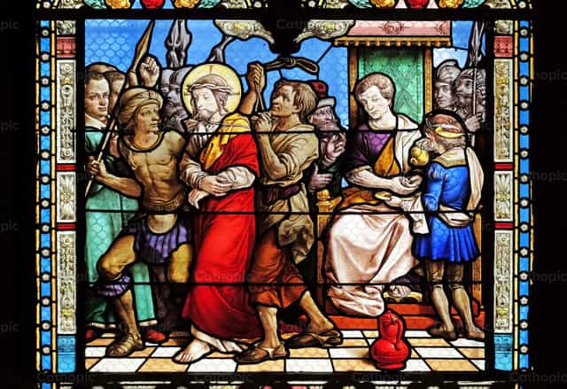 1ª Estações da Via-Sacra - Imagens católicas de stock - Foto de Zvonimir Atletić
