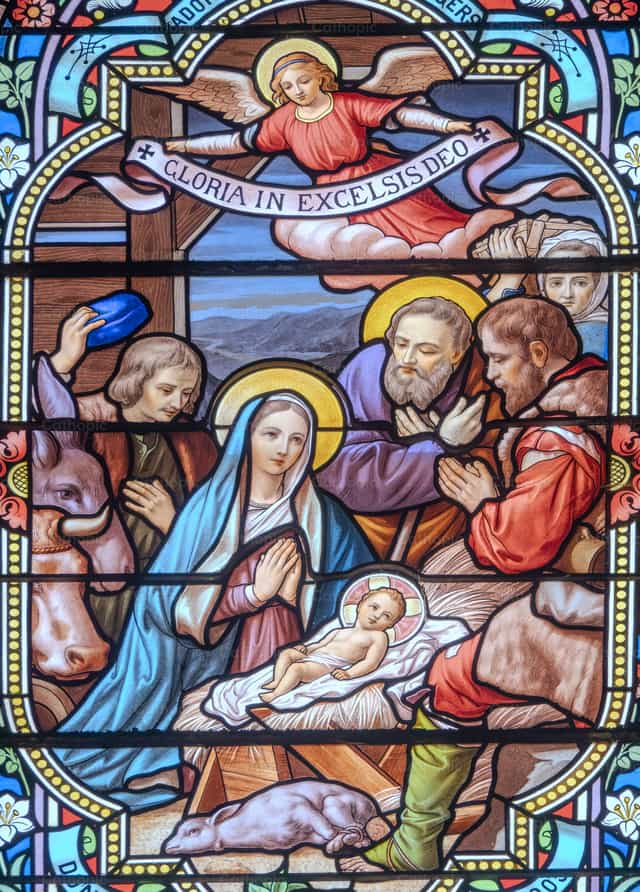 Christmas Nativity Scene - Catholic stock images - Photo by Joan Sutter