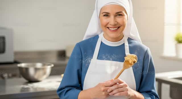 제빵을 위해 반죽을 준비한 수녀 - 가톨릭 스톡 이미지 - 사진 제공 catholicmall.org