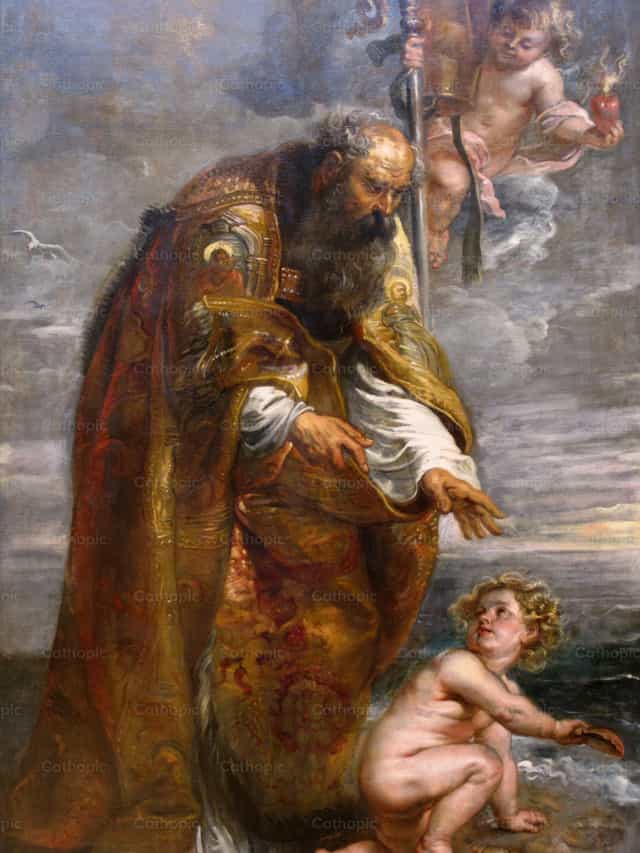 Heiliger Augustinus - Katholische Stockfotos