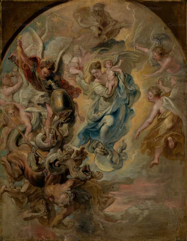 La Virgen como mujer del Apocalipsis - Banco de imágenes católicas