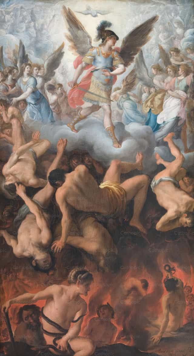 반역한 천사들의 타락 - 가톨릭 스톡 이미지 - 사진 제공 Restored Christian Art