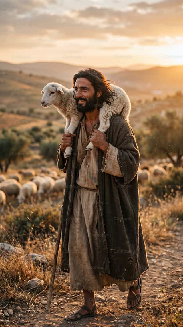 Il Buon Pastore - Immagini stock cattoliche