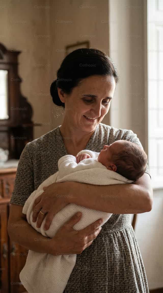 Święta Gianna Beretta Molla - Katolickie zdjęcia stockowe