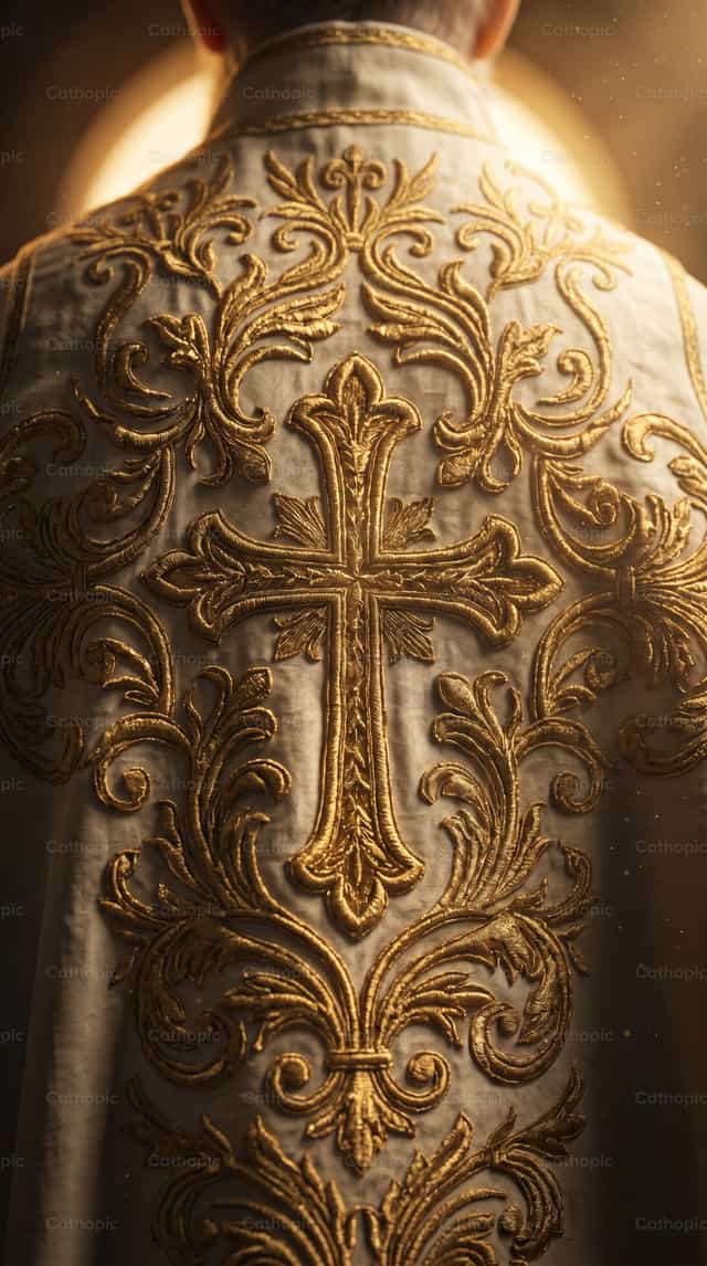 Paus St. Pius V, van achteren gezien - Katholieke stockfoto's