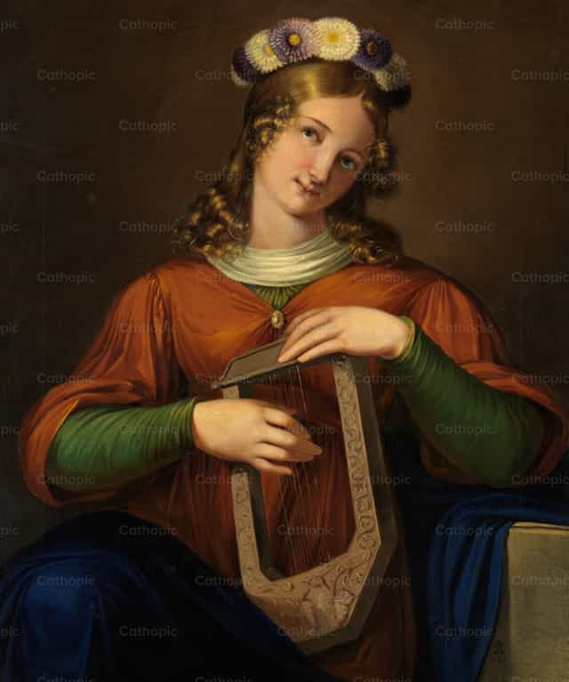 Santa Cecilia - Banco de imágenes católicas - Fotografía por Restored Christian Art
