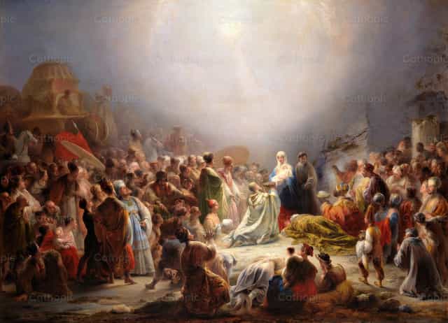 L’adorazione dei Magi - Immagini stock cattoliche - Foto di Restored Christian Art