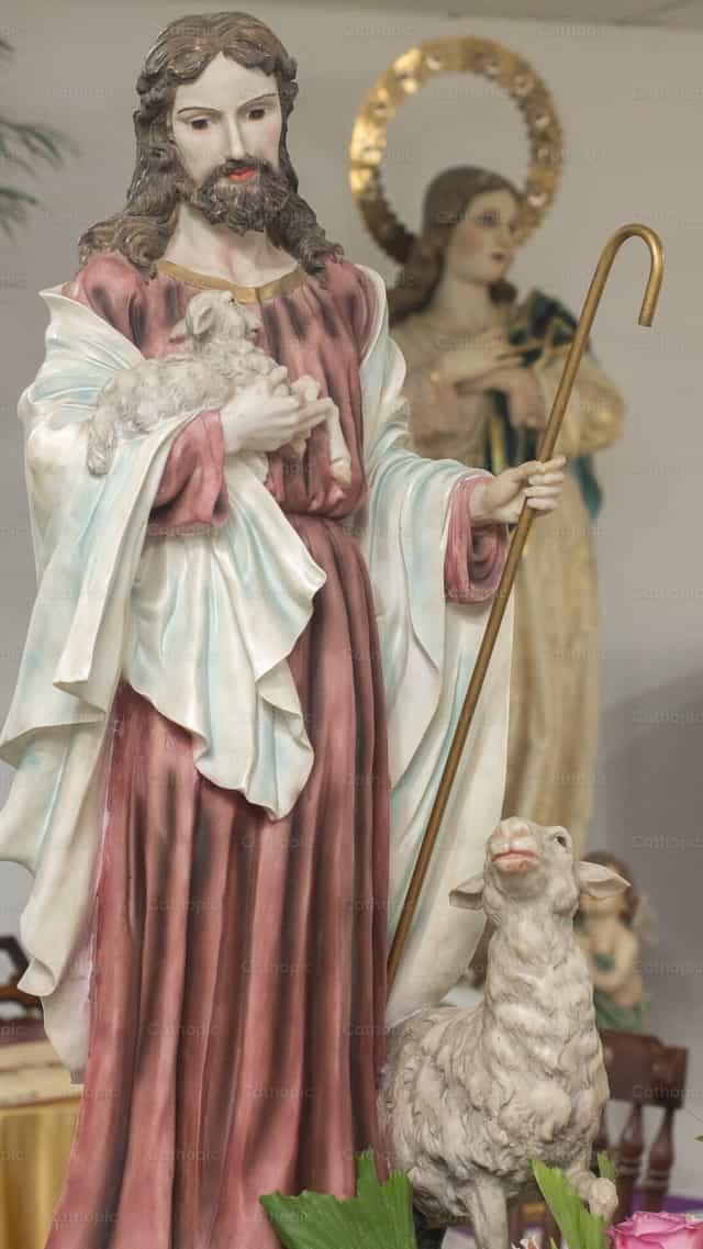Buen Pastor e Inmaculada Concepcion - Banco de imágenes católicas