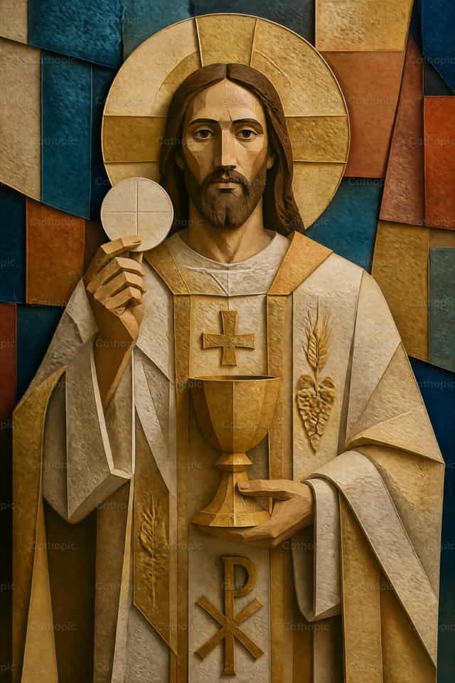 Grand Prêtre et Prêtre Éternel - Images catholiques de stock - Photo de Carlos Daniel