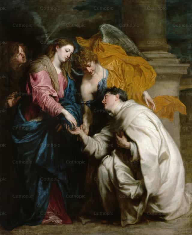 복되신 헤르만 요셉의 환시 - 가톨릭 스톡 이미지 - 사진 제공 Restored Christian Art
