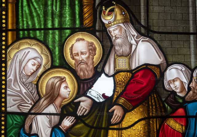 Presentation of Mary at the Temple - Catholic stock images - Photo by Joan Sutter