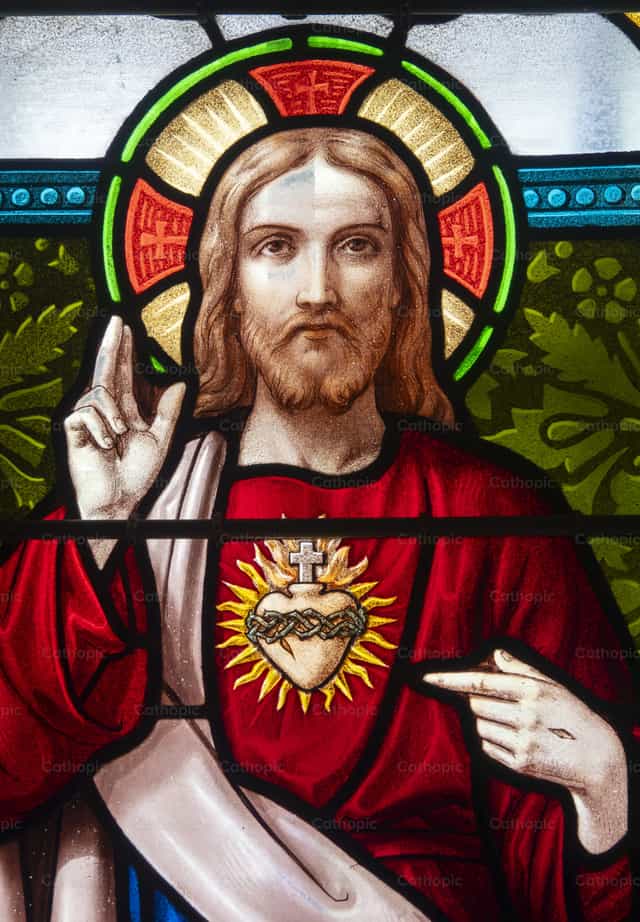 Sagrado Coração de Jesus Cristo - Imagens católicas de stock