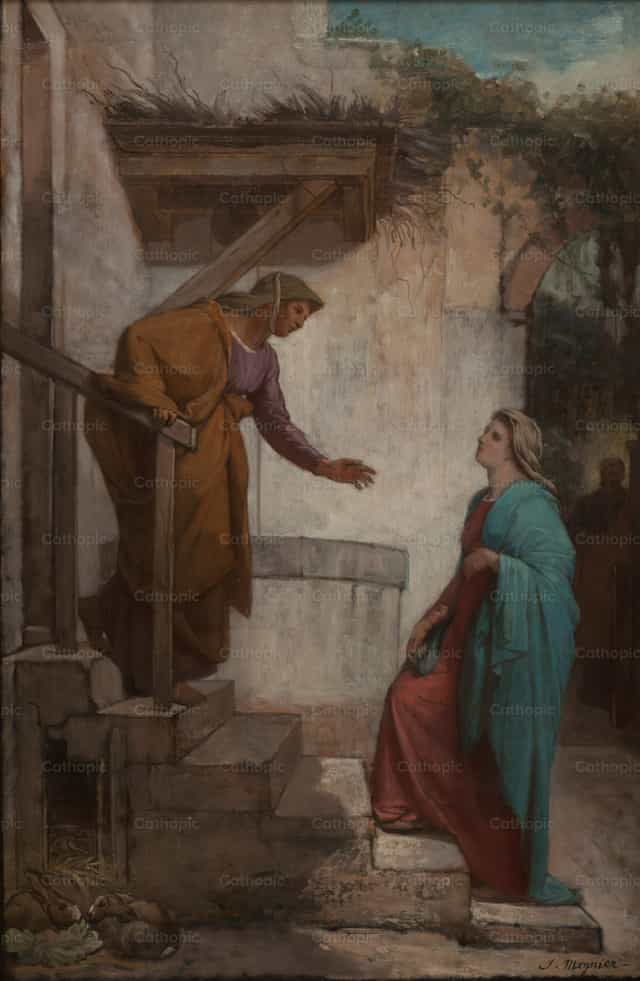 Ang Pagdalaw - Mga Catholic stock image - Larawan ni Restored Christian Art
