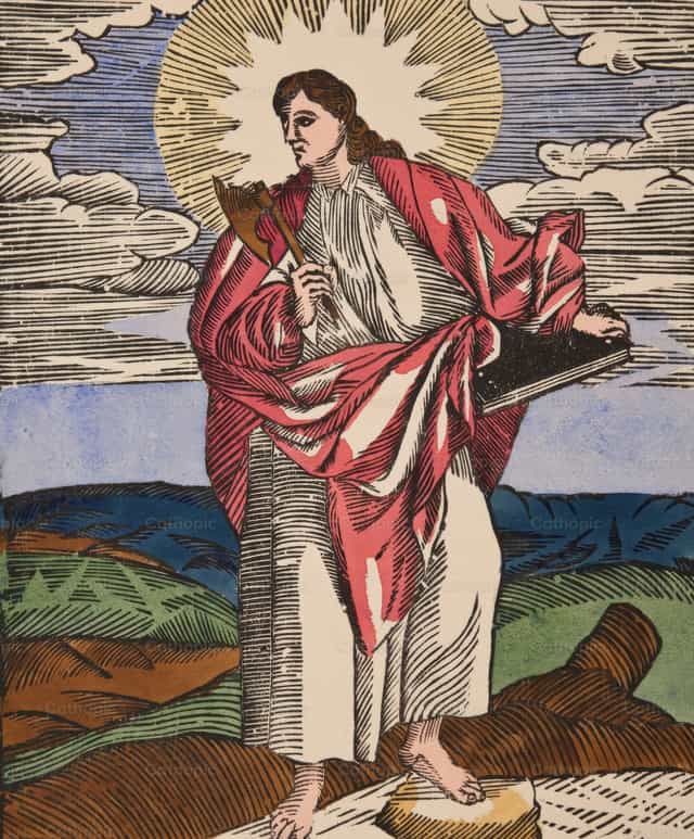 使徒圣马提亚 - 天主教图库图片 - 摄影： Restored Christian Art