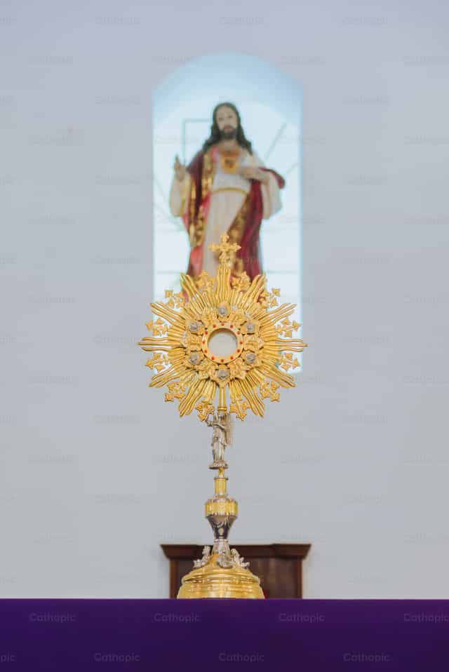 Custody of the Blessed Sacrament - Catholic stock images