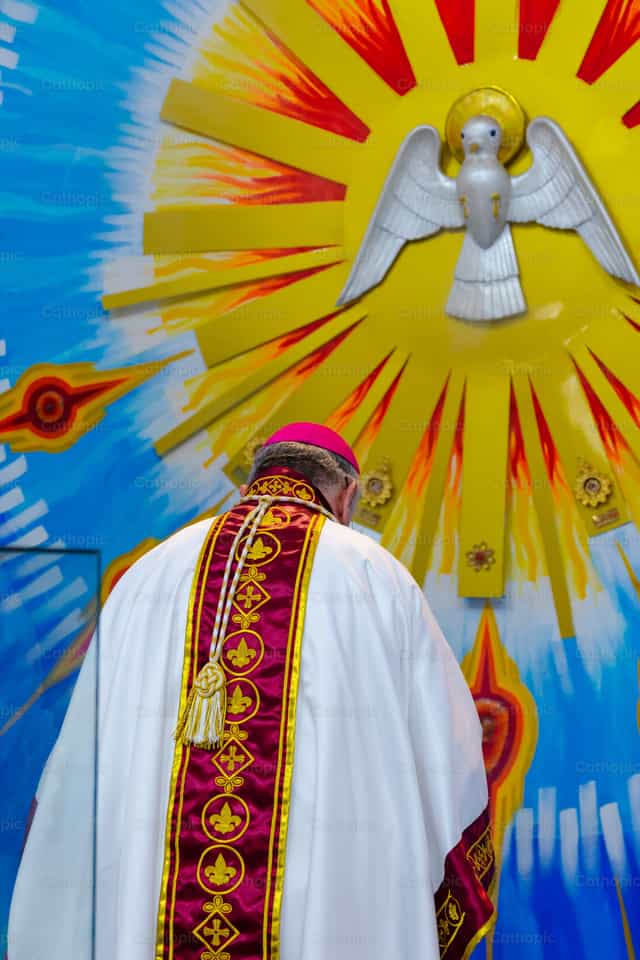 Esprit Saint, guide mon chemin - Images catholiques de stock