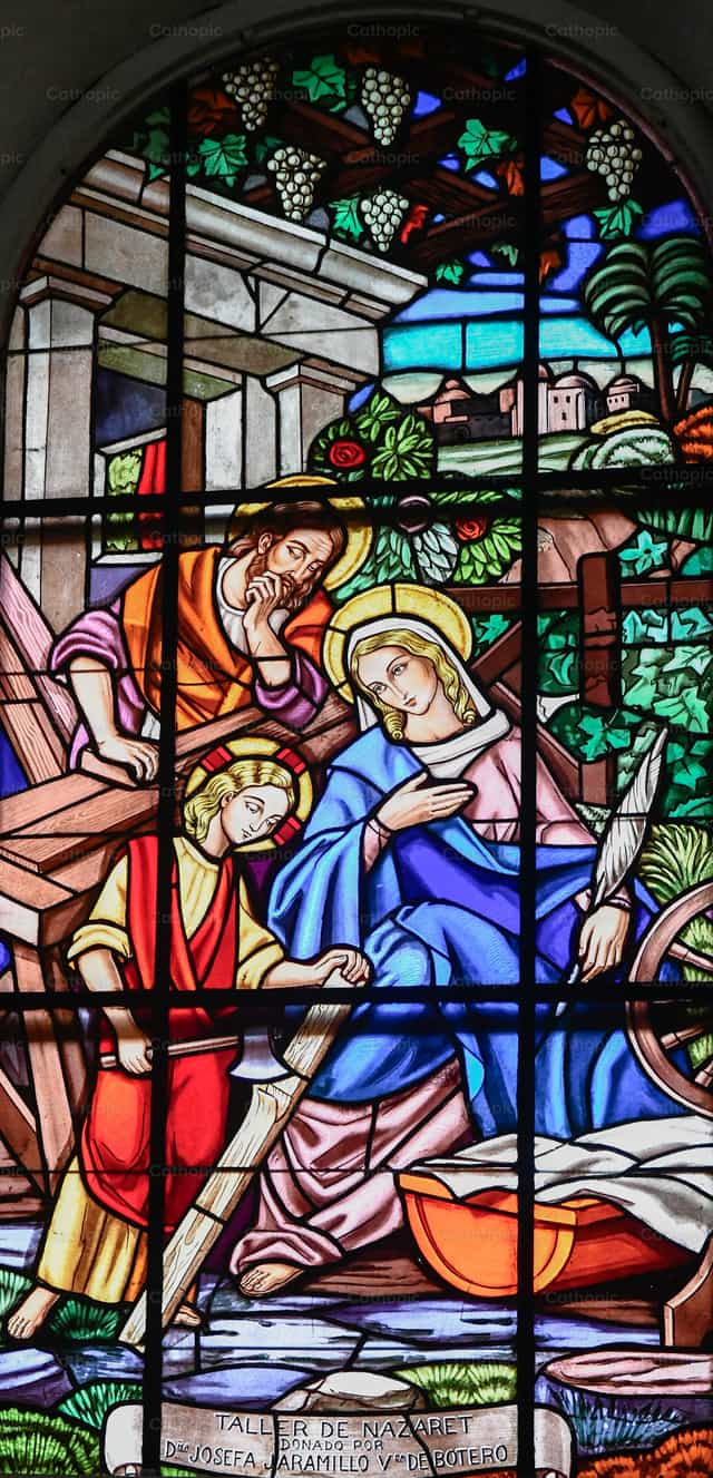 Taller de la Sagrada Familia en Nazaret - Banco de imágenes católicas