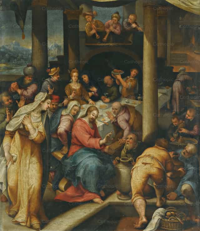 가나의 혼인 잔치 - 가톨릭 스톡 이미지 - 사진 제공 Restored Christian Art